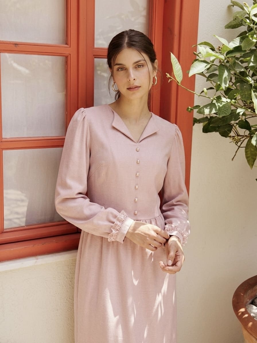 12085R  сукня святкова рожева 40 Фото #1