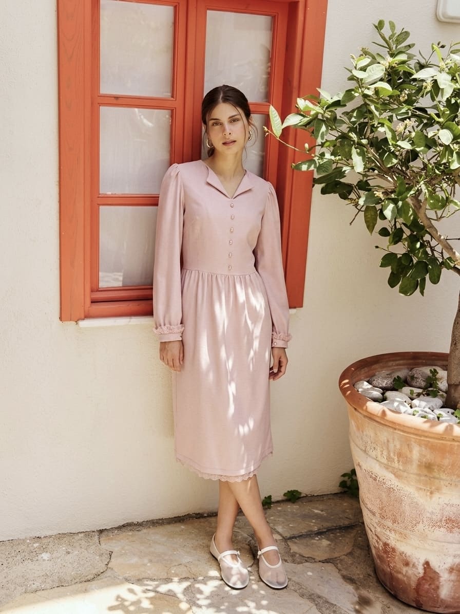 12085R  сукня святкова рожева 40 Фото #2