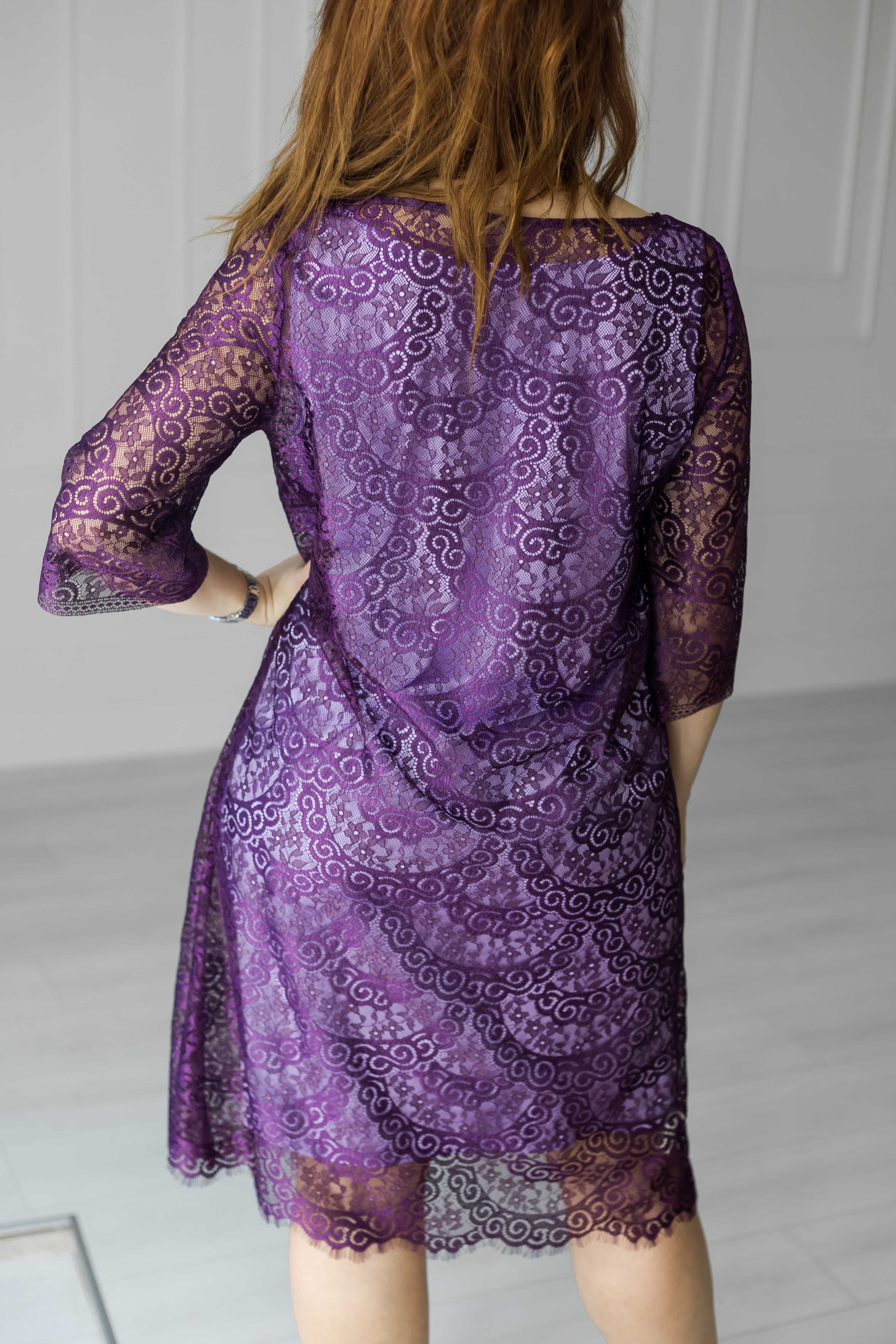  Сукня Фіолетовий гіпюр Фото #3